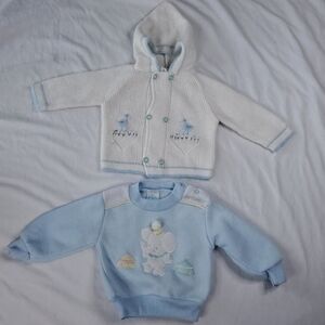 Vintage Baby Knit Sweater Bundle 0-3 months